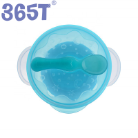 365T anti-skid food grade baby children tableware suction baby bowl with spoon