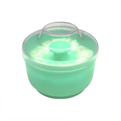 BPA free plastic baby powder puff box