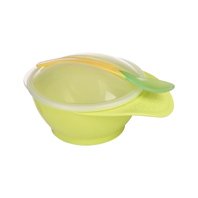 BPA free PP BPA PVC and Phthalate Free customized healthy plastic baby bowl with spoon