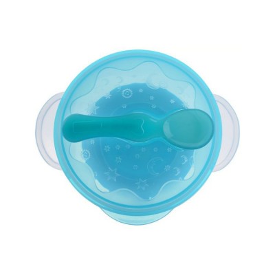 BPA free PP non-toxic silicone custom printed comfort durable new style baby kids travel bowl with spoon